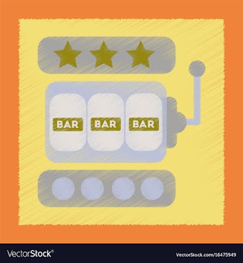 Flat shading style icon slot machine vector image