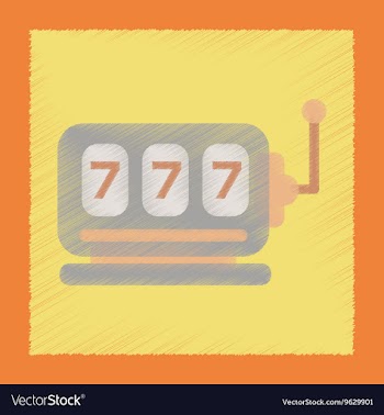 Flat shading style icon slot machine vector image