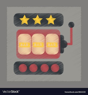 Flat shading style icon slot machine vector image