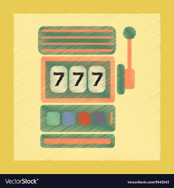 Flat shading style icon slot machine vector image