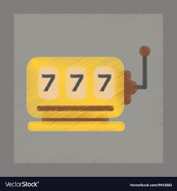 Flat shading style icon slot machine vector image