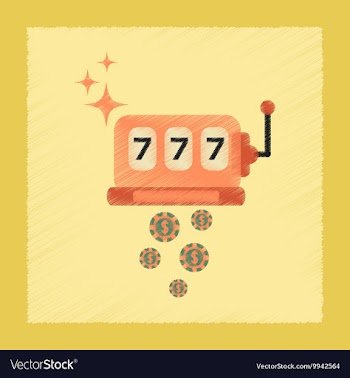 Flat shading style icon slot machine winnings vector image
