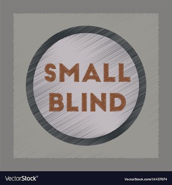 Flat shading style icon small blind vector image