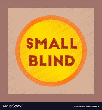 Flat shading style icon small blind vector image
