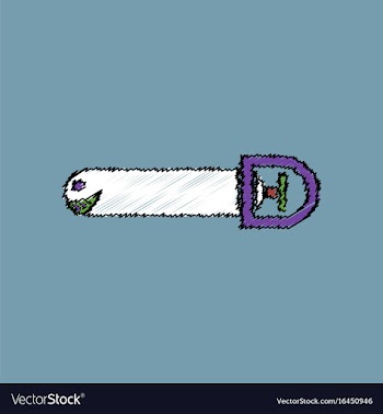 Flat shading style icon smiling torpedo vector image