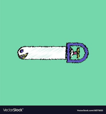 Flat shading style icon smiling torpedo vector image