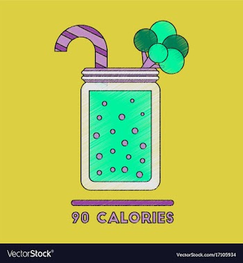 Flat shading style icon smoothies broccoli vector image