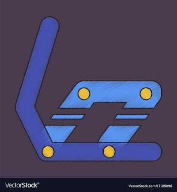 Flat shading style icon snowboard binding vector image