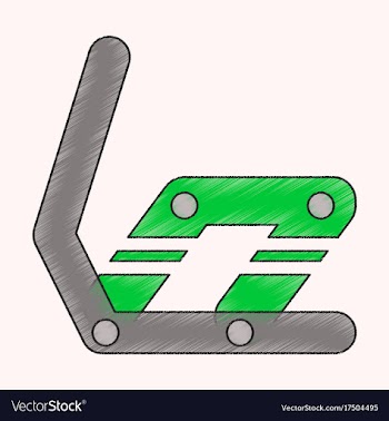 Flat shading style icon snowboard binding vector image