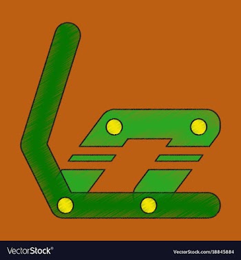 Flat shading style icon snowboard binding vector image
