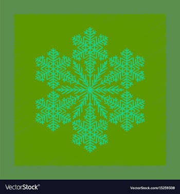 Flat shading style icon snowflake vector image