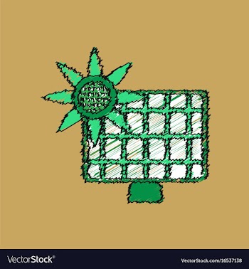Flat shading style icon solar battery vector image