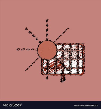 Flat shading style icon solar energy vector image