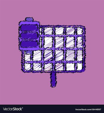 Flat shading style icon solar panel vector image