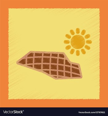 Flat shading style icon solar panels vector image