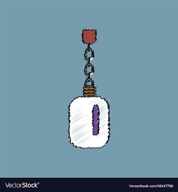 Flat shading style icon soldier water bottle vector image