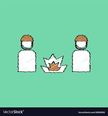 Flat shading style icon soldiers and explosion vector image