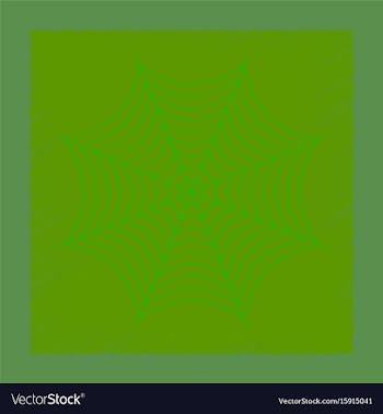 Flat shading style icon spider web vector image