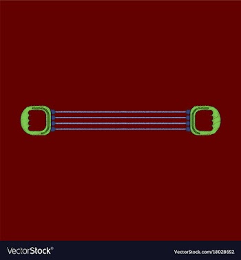 Flat shading style icon sports expander vector image
