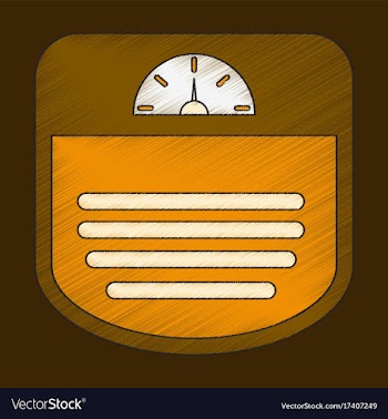 Flat shading style icon sports scales vector image