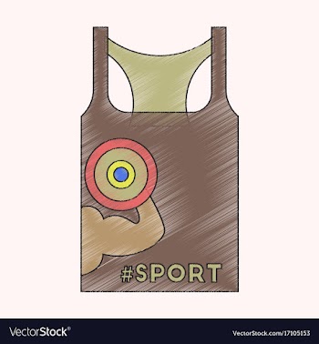 Flat shading style icon sports shirt vector image
