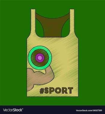 Flat shading style icon sports shirt vector image