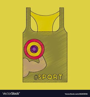 Flat shading style icon sports shirt vector image
