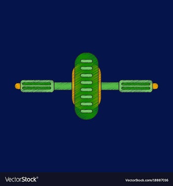 Flat shading style icon sports simulator vector image