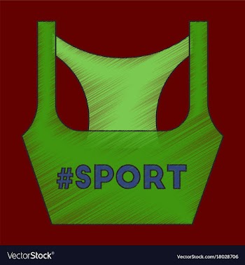 Flat shading style icon sports top vector image