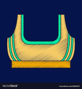Flat shading style icon sports top vector image