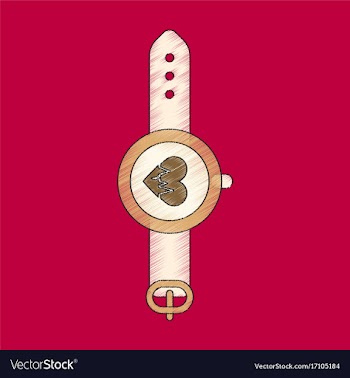 Flat shading style icon sports watches vector image