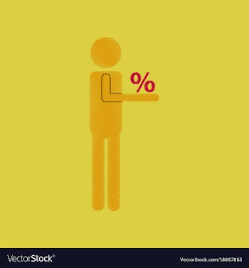 Flat shading style icon stick figure human vector image