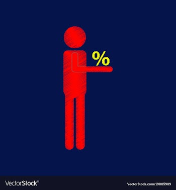 Flat shading style icon stick figure human vector image