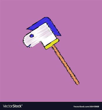 Flat shading style icon stick horse toy vector image