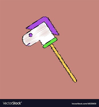 Flat shading style icon stick horse toy vector image