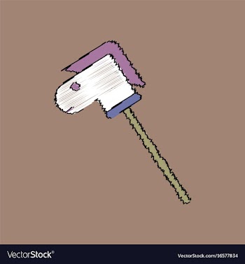 Flat shading style icon stick horse toy vector image