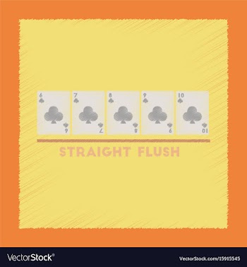 Flat shading style icon straight flush vector image