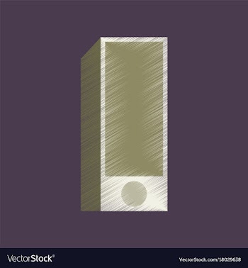 Flat shading style icon subwoofer vector image