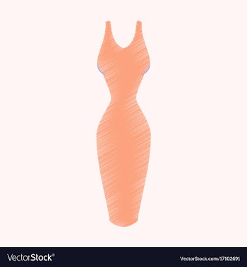 Flat shading style icon summer dress vector image