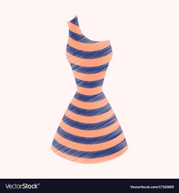 Flat shading style icon summer dress vector image