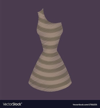 Flat shading style icon summer dress vector image