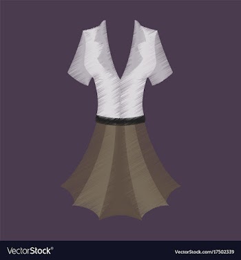 Flat shading style icon summer dress vector image