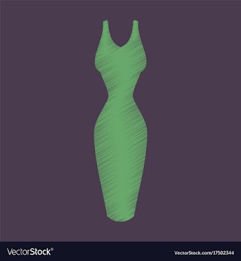 Flat shading style icon summer dress vector image