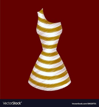 Flat shading style icon summer dress vector image