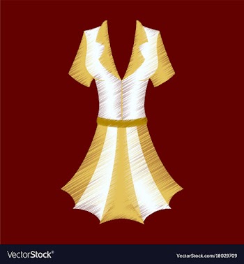 Flat shading style icon summer dress vector image