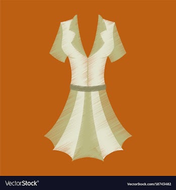 Flat shading style icon summer dress vector image