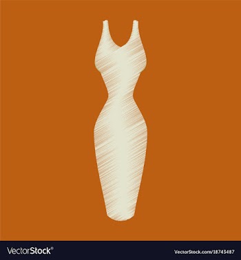 Flat shading style icon summer dress vector image