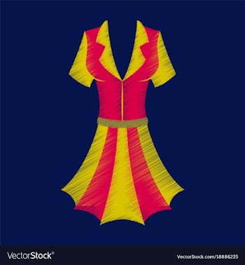 Flat shading style icon summer dress vector image