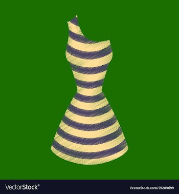 Flat shading style icon summer dress vector image