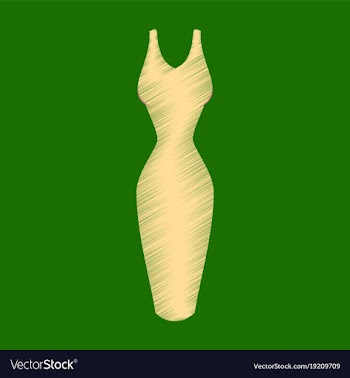 Flat shading style icon summer dress vector image